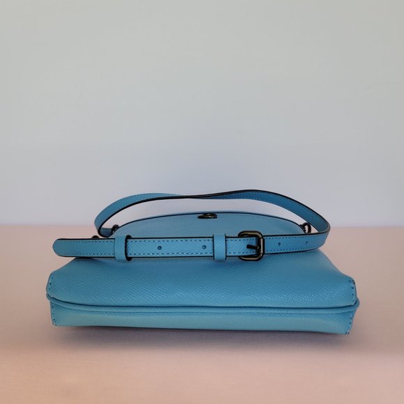 COACH Kitt Crossgrain Leather Messenger Crossbody- Pool ⭐ - Picture 9 of 16